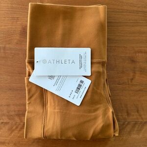 NWT Athleta Salutation Stash Pocket II Tight - Cattail Brown Petite Small